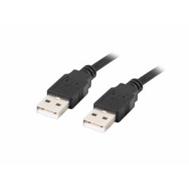 CABLE USB 2.0 LANBERG MACHO/MACHO 0.5M NEGRO
