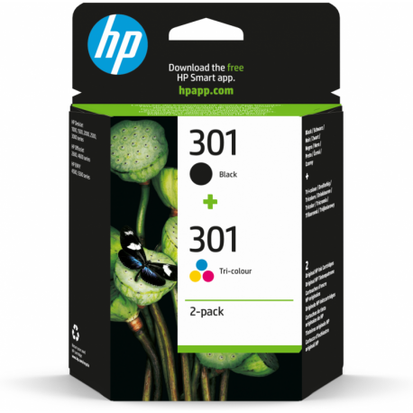 HP CARTUCHO MULTIPACK 301 NEGRO+COLOR