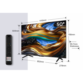TCL 50P755 TV 50" 4K STVAND 2XUSB 3XHDMI