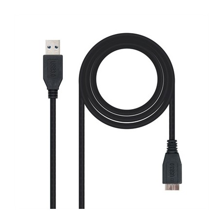 NANOCABLE CABLE USB 3.0 TIPO A/MACHO-MICROUSB/B 1M