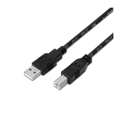 AISENS CABLE USB 2.0 TIPO A/M-B/M 1.8M