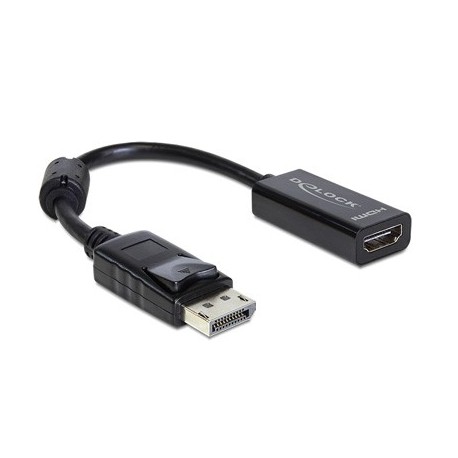 DELOCK ADAPTADOR DISPLAYPORT M A HDMI H NEGRO
