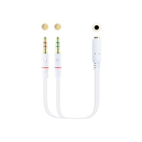 NANOCABLE CABLE AUDIO JACK 3.5/H 2XJACK 3.5/M 20CM