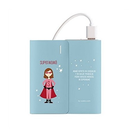 SUSIKO POWERBANK 4000MAH SUPERMAMA AZUL