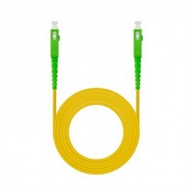 NANOCABLE CABLE FIBRA SC/APC LSZH AMARILLO 5M