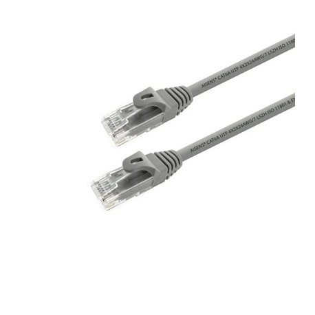 AISENS LATIGUILLO RJ45 LSZH CAT.6A UTP GRIS 25CM