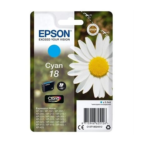 EPSON CARTUCHO T1802 CYAN