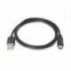 AISENS CABLE USB 2.0 3A USB-C/M-A/M NEGRO 1.0M