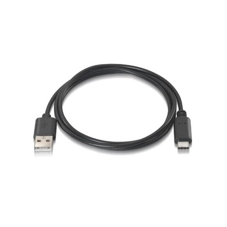 AISENS CABLE USB 2.0 3A USB-C/M-A/M NEGRO 1.0M