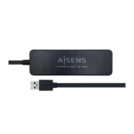 AISENS HUB USB 3.0 TIPO A/M-4XTIPO A/H NEGRO 30CM