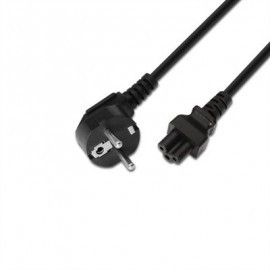 AISENS ALIMENTACION TREBOL CEE7/M-C5/H NEGRO 1.5M