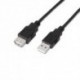 CABLE AISENS USB 2.0 TIPO A M-A H NEGRO 1.8M