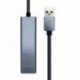 AISENS CONVERSOR USB 3.0 ETHERNET + 3 USB3.0 GRIS