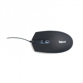 IGGUAL RATON OPTICO COM-LED-1600DPI NEGRO