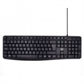 TECLADO EWENT BUSINESS ESPAÑOL ESCRITURA SILENCIOSA USB NEGRO