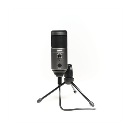 IGGUAL MICROFONO CONDENSADOR PODCASTING PRO GRIS