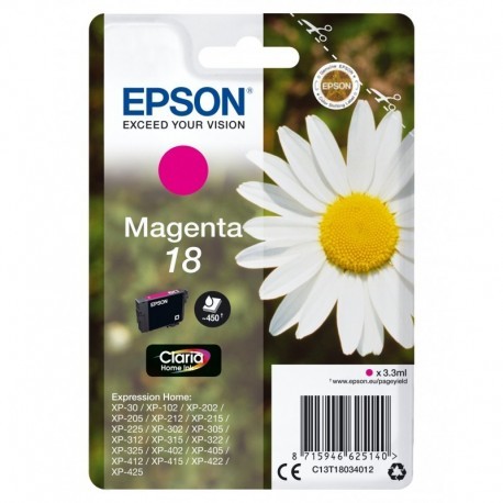 EPSON EXPRESSION HOME XP-102/205/305/405 CARTUCHO MAGENTA N.18