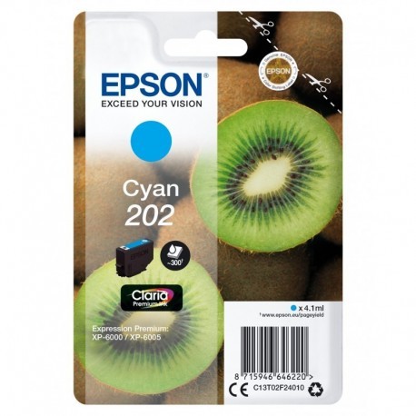EPSON SINGLEPACK CYAN 202 CLARIA PREMIUM INK