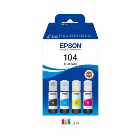 EPSON BOTELLAS MULTIPACK ECOTANK 104 4 COLORES