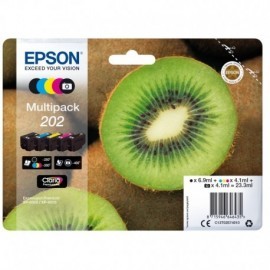 EPSON MULTIPACK 5-COLOURS 202 CLARIA PREMIUM INK KIWI