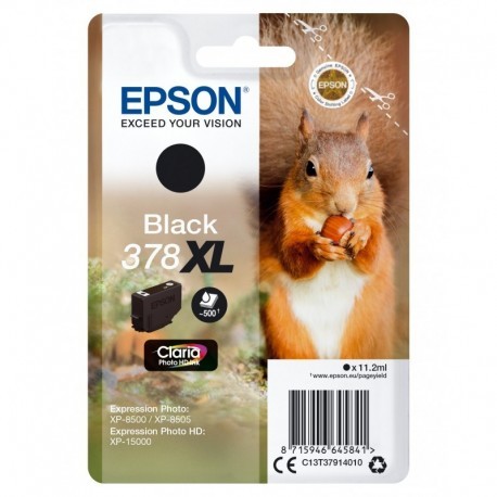 EPSON SINGLEPACK BLACK 378XL CLARIA PHOTO HD INK