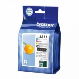 BROTHER PACK DE 4 CARTUCHOS DE TINTA NEGRO, CIAN, MAGENTA Y AMARILLO BROTHER LC3211VAL