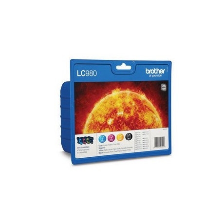 BROTHER PACK CARTUCHOS NEGRO, CIAN, MAGENTA Y AMARILLO DCP-145C/DCP-165C,