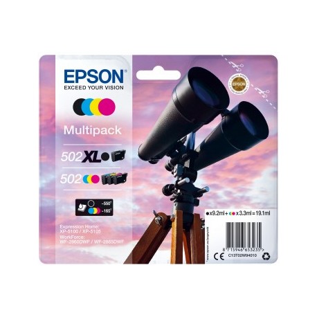 EPSON MULTIPACK 4-COLOURS 502 XL BLACK/STD. CMY