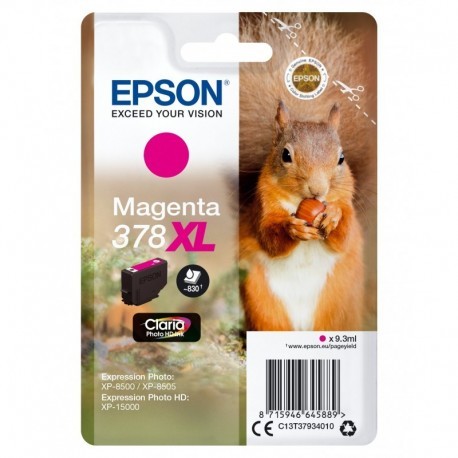 EPSON SINGLEPACK MAGENTA 378XL CLARIA PHOTO HD INK
