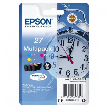 EPSON WORKFORCE WF-3000 Y WF-7000 MULTIPACK N.27 PACK-3 COLORES