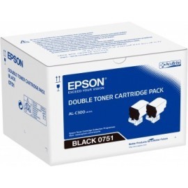 EPSON DOBLE PACK TONER NEGRO AL-C300