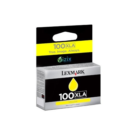 LEXMARK CARTUCHO INYECCION TINTA AMARILLO N.100 XLA VIZIX