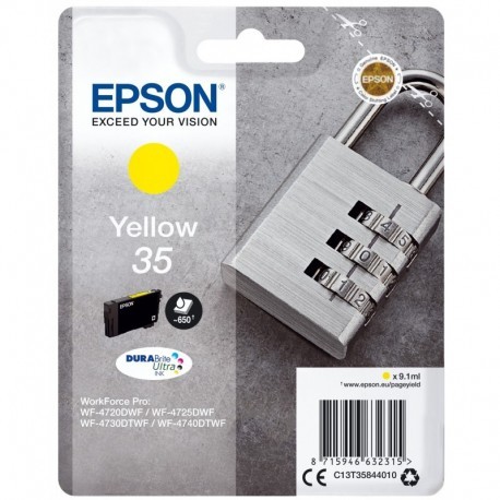 EPSON SINGLEPACK YELLOW 35 DURABRITE ULTRA INK