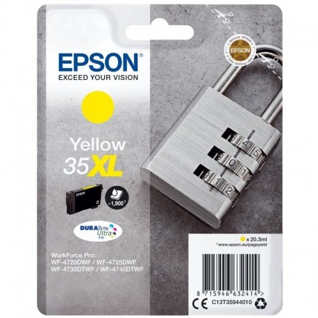 EPSON SINGLEPACK YELLOW 35XL DURABRITE ULTRA INK