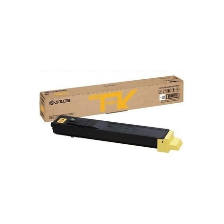 KYOCERA M8124/M8130 CARTUCHO DE TONER AMARILLO (1T02P3ANL0, TK-8115Y)6.000 COPIAS