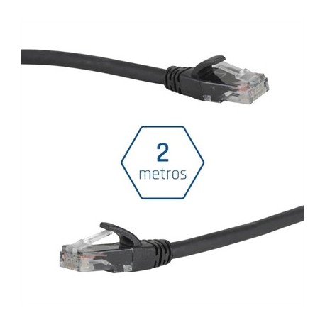 IGGUAL LATIGUILLO CAT6 UTP LSZH 2 METROS NEGRO