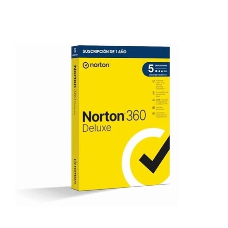 NORTON 360 DELUXE 50GB ES 1US 5 DISPOSITIVOS 1A