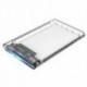 COOLBOX CAJA HDD 2.5" SCT-2533 USB3.0 TRANSPARENTE