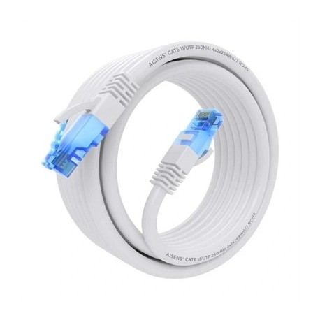 AISENS CABLE RJ45 CAT.6 UTP AWG26 CCA BLANCO 5.0