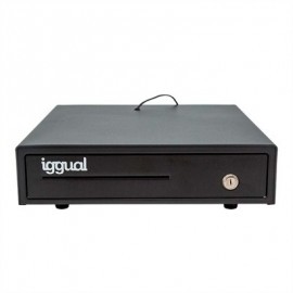 IGGUAL CAJON PORTAMONEDAS IRON-15 37CM 4+8 NEGRO