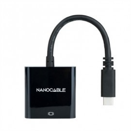 NANOCABLE CONVERSOR USB-C/M A HDMI/H NEGRO 15CM