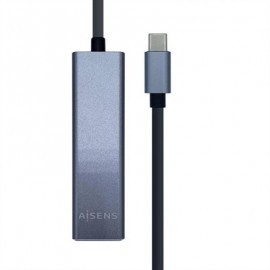 AISENS CONVERSOR USB 3.1 ETHERNET + 3 USB3.0 GRIS