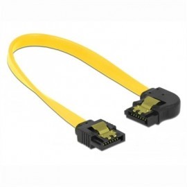 DELOCK CABLE SATA 6 GB/S RECTO A ANGULO IZQUIERDO