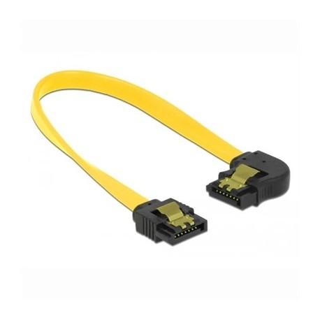 DELOCK CABLE SATA 6 GB/S RECTO A ANGULO IZQUIERDO