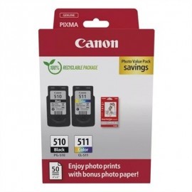 CANON CARTUCHO MULTIPACK PG-510/CL511+PAPEL