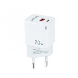 TOOQ CARGADOR PARED USB-C/PD+USB-A/QC 20W