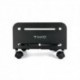 TOOQ SOPORTE PARA CPU DE SUELO CON RUEDAS NEGRO