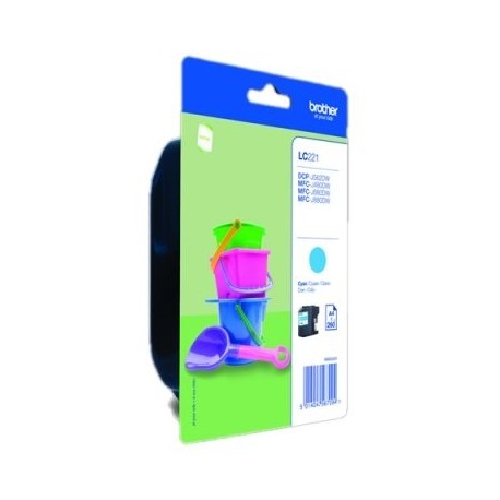 BROTHER CARTUCHO LC221CBP CYAN