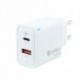COOLBOX CARGADOR GAN 30W USB-C/USB-A PARED