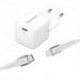 INTENSO | CARGADOR PARED GAN W30C USB-C|BLANCO